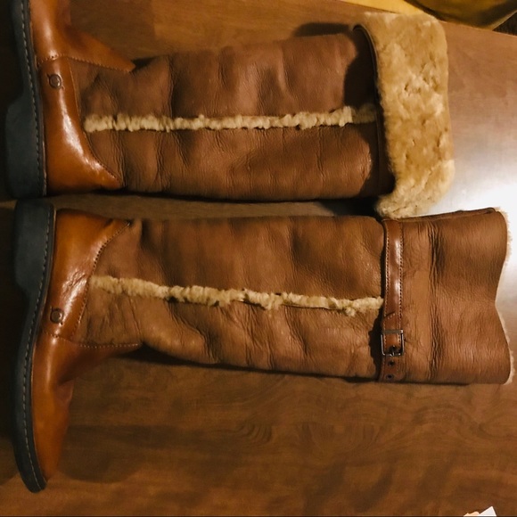 Born Shoes - Born leather & shearling boots 7.5